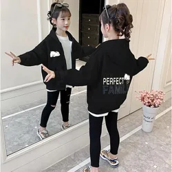 2023 Autumn WINTER Girls Boys clothes velvet letter Jacket Kids Teens sports Cardigan Child Outwear Coats 6 7 8 9 10 11 year