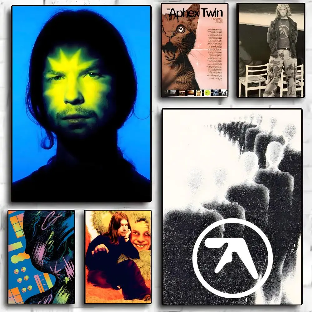 Singer A-aphex Twin Poster Living Room Bedroom Party Bar Decor Moisture-proof Art Wall Painting