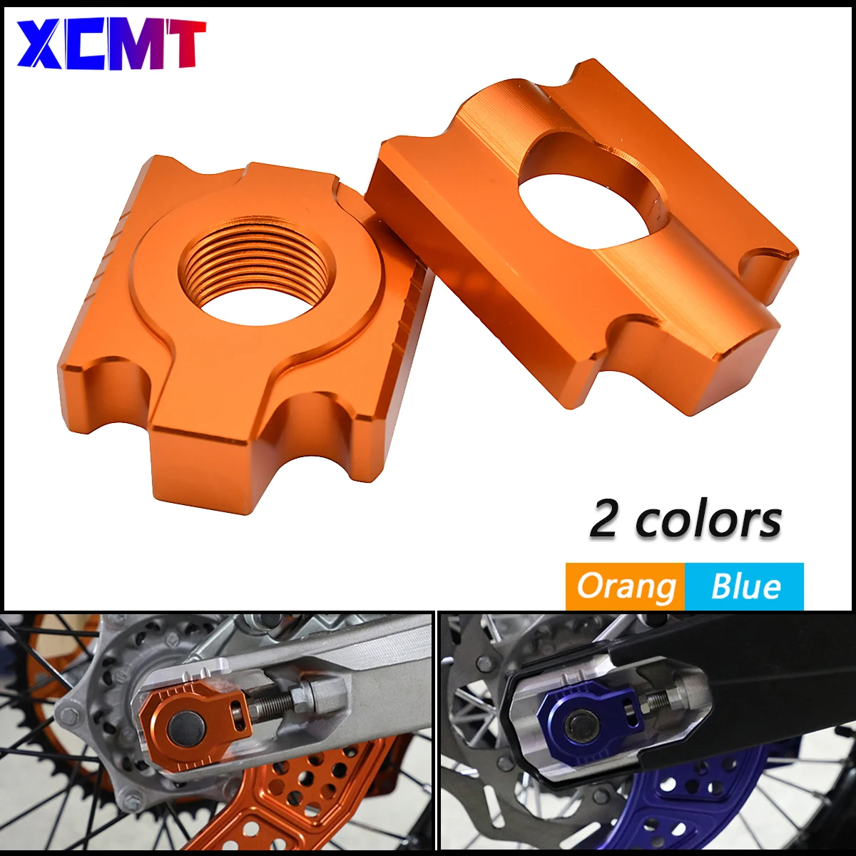 Motorcycle 20mm CNC Rear Chain Adjuster Axle Blocks For KTM XCW XCWF EXC EXCF 125-530 HUSQVARNA FC TC TE FE TX 2008 2009-2020