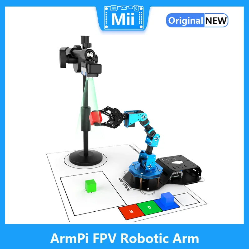 

ArmPi Hiwonder Raspberry Pi 4B 4GB (Included) AI Vision Robotic Arm/ Python Program