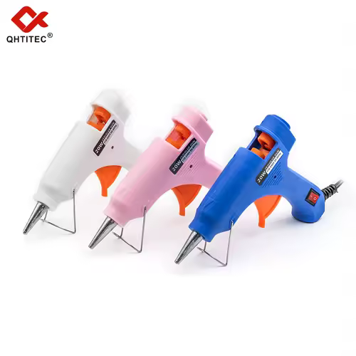 JCD 20W Hot Melt Glue Gun DIY Mini Household Industrial Guns Heat Temperature Electric Repair Tool with 20Pcs 7mm Glue Sticks - Image 6