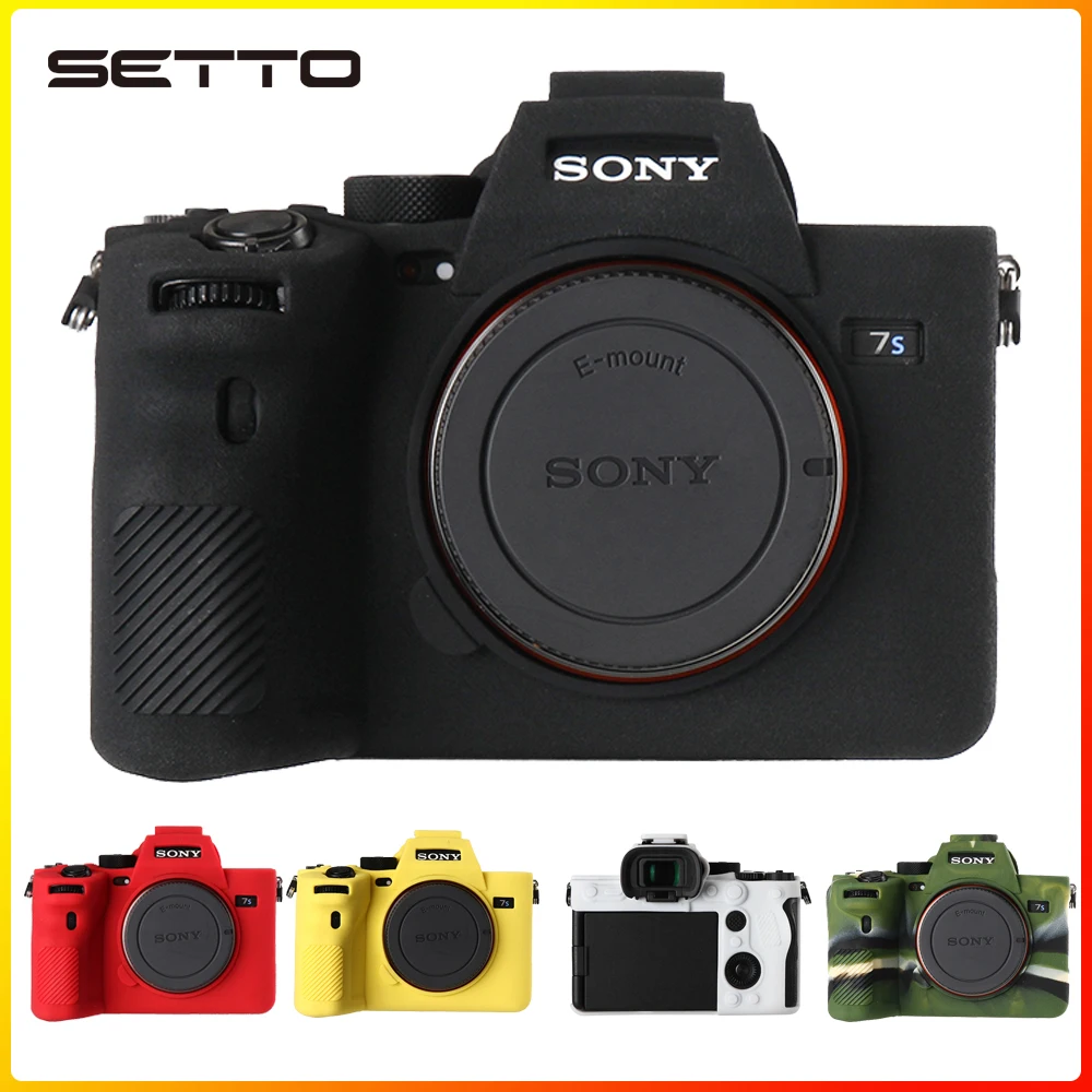 Setto a7 iii iv silikon kautschuk kamera tasche schutz körper abdeckung haut tasche für sony a7rii a7 iii a7ivr a7m iv a7siii a9 a7c