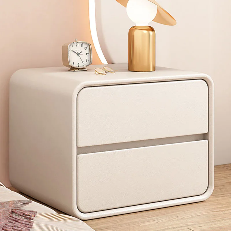 Bedroom Makeup Nightstands Organizers White Center Luxury Italian Bedside Table Small Multifunctional Nachttisch Home Furnitures