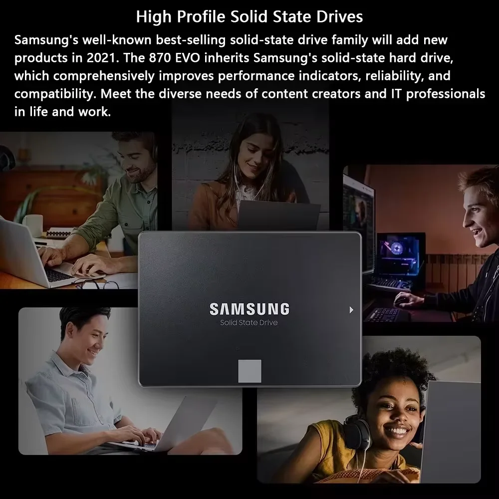SAMSUNG SSD 870 Evo 2.5'' SATAIII 128GB Internal Solid State Drive Storage Disk For Laptop PC view 5