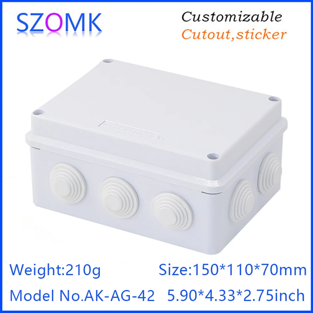 SZOMK hot-sale AK-AG-42 electronic plastic box ip65 enclosure junction box cctv