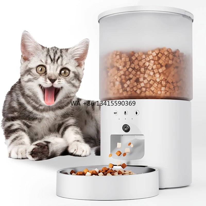 

3.6L Automatic Cat Feeder APP Intelligent Timed Feeder Video Model Visual Remote Control Smart Cat Food Feeder