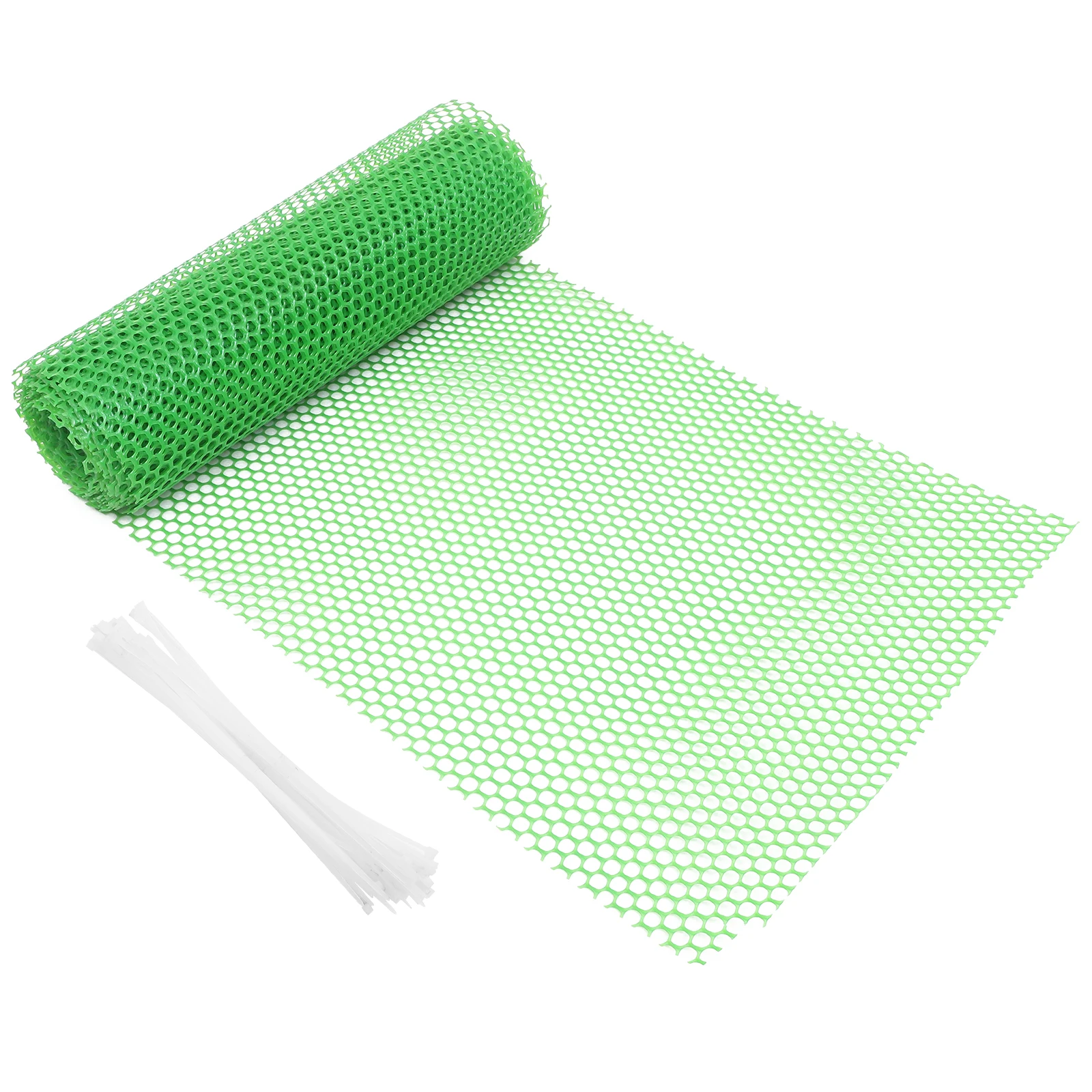 

4pcs Garden Fence Green 0.4x6m Plastic Mesh Animal Barrier Decorative Yard Fencing Reusable Lawn Net for Balcony Poultry