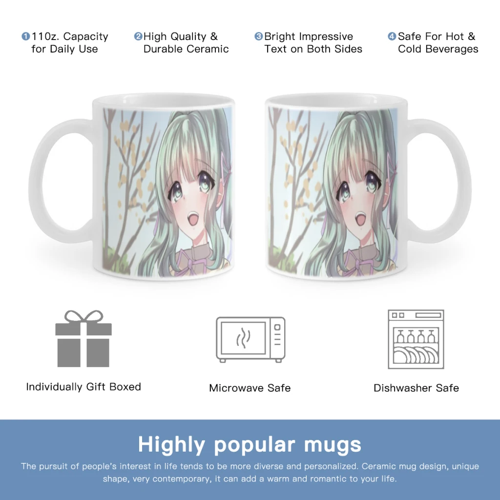 Puella Magi Madoka Magica Free shipping Ceramic Cup Coffee Oatmeal Breakfast Cup Creative Personality Mug