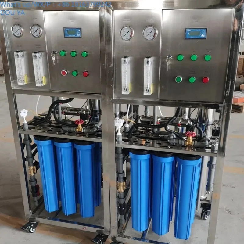

Compact 220V Reverse Osmosis Water Purification De vice Smallest Desalination Salt-Free Drinking Water Treatment Plant PLC Motor