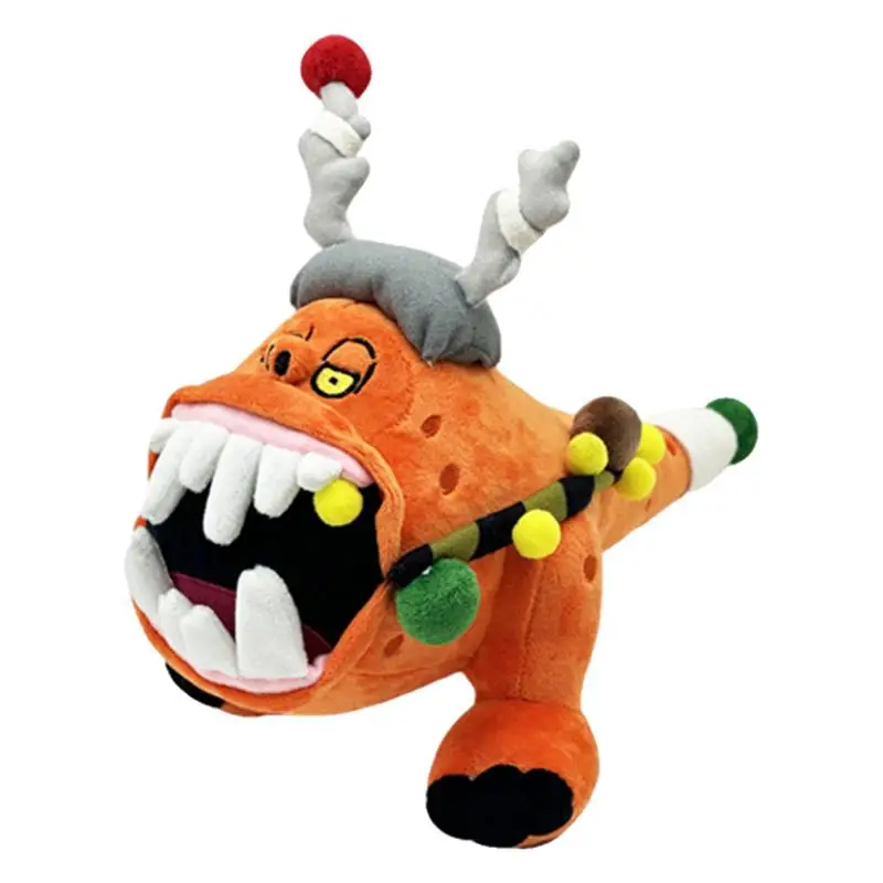 

New Total War Game Figurine Plush Toy Anime Big Mouth Tooth Monsters Hammer Doll Soft Stuffed Toy Kids Birthday Christmas Gifts