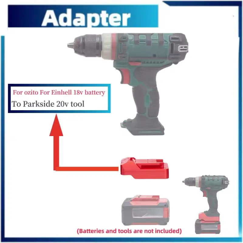 para o adaptador einhell parkside para ozito para einhell power x change 18v battery compatible converter para para parkside x20v lidl adaptadorconversor 01