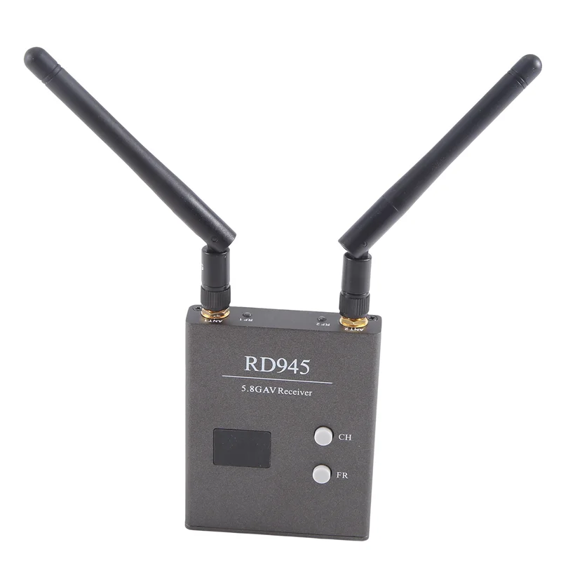 

B30C-RD945 5.8G 48-Channel Dual Module Receiving Switch Image Transmission Receiver Long Distance Black Plastic+Metal
