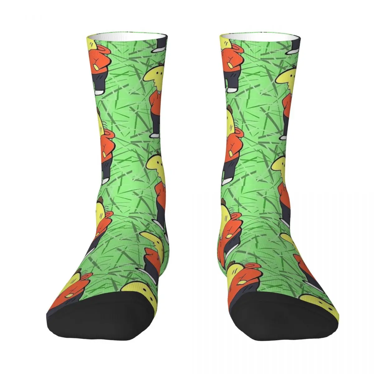 Charlie sorrindo amigos meias casal meias macias moda outono ao ar livre antiderrapante meias gráficas presente de aniversário