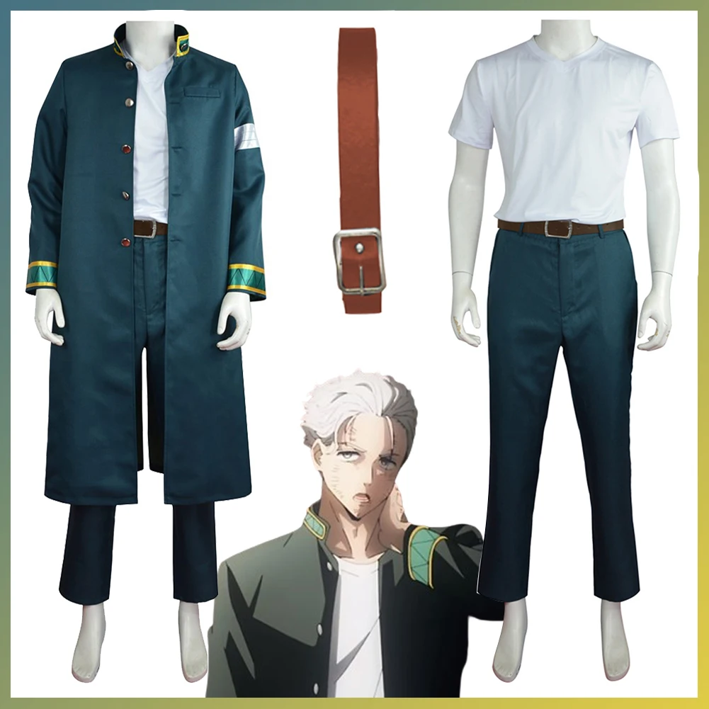 

Hajime Umemiya Cosplay Anime Wind Broken Costume Men Disguise Outfits Long Coat Belt Pants Full Set Male Halloween Party Suit