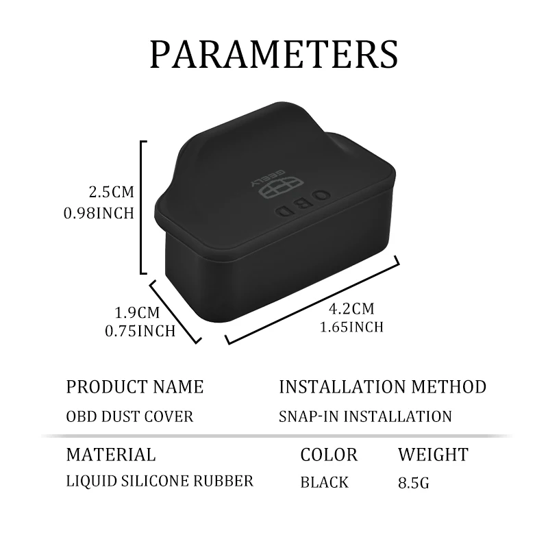 Car OBD Port Dustproof Protective Cover Cap Diagnostic Interface Connector Sleeve Auto Accessories For Geely Tugella Atlas Pro C