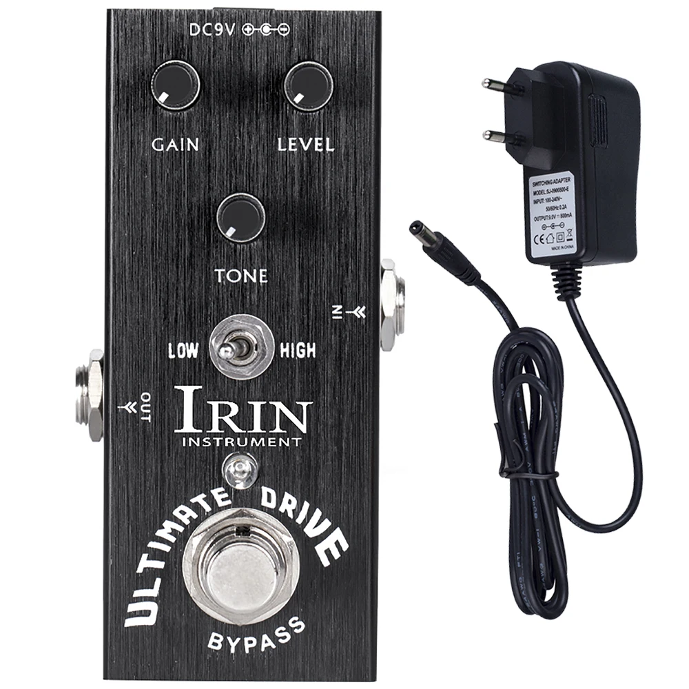 

IRIN AN-11 Effector Ultimate Drive Guitar Effects Pedal True Bypass Bordering-on-Distortion Overdrive Guitar Effects Accessories