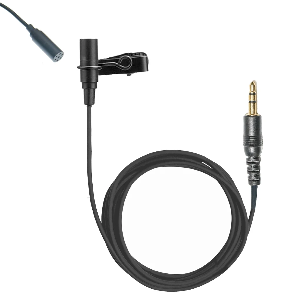 Black MKE ECM77 Tie Lavalier Lapel Microphone 3.5mm Jack For Sony UWP UTX D21 D11 V1 Sennheiser EW G2 G3 G4 Wireless BeltPack