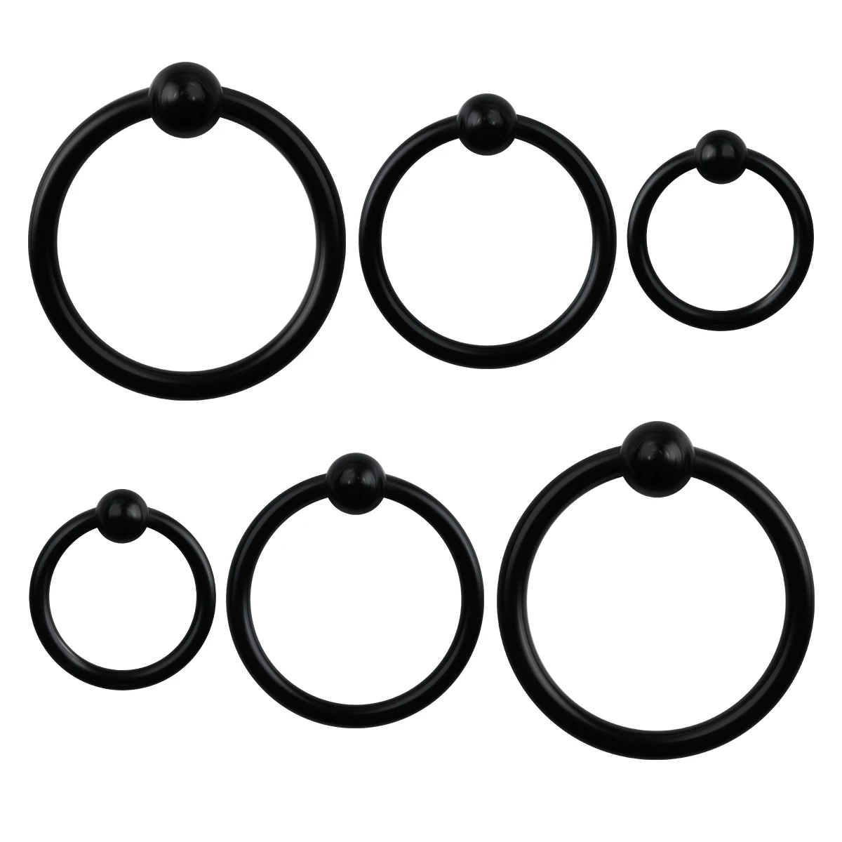 3 Pcs Stainless Steel Diaphragm Piercing Nose Ring Men and Women Spiral Bead Ring Lip Brow Nose Nipple Lip Piercing Body Jewelry