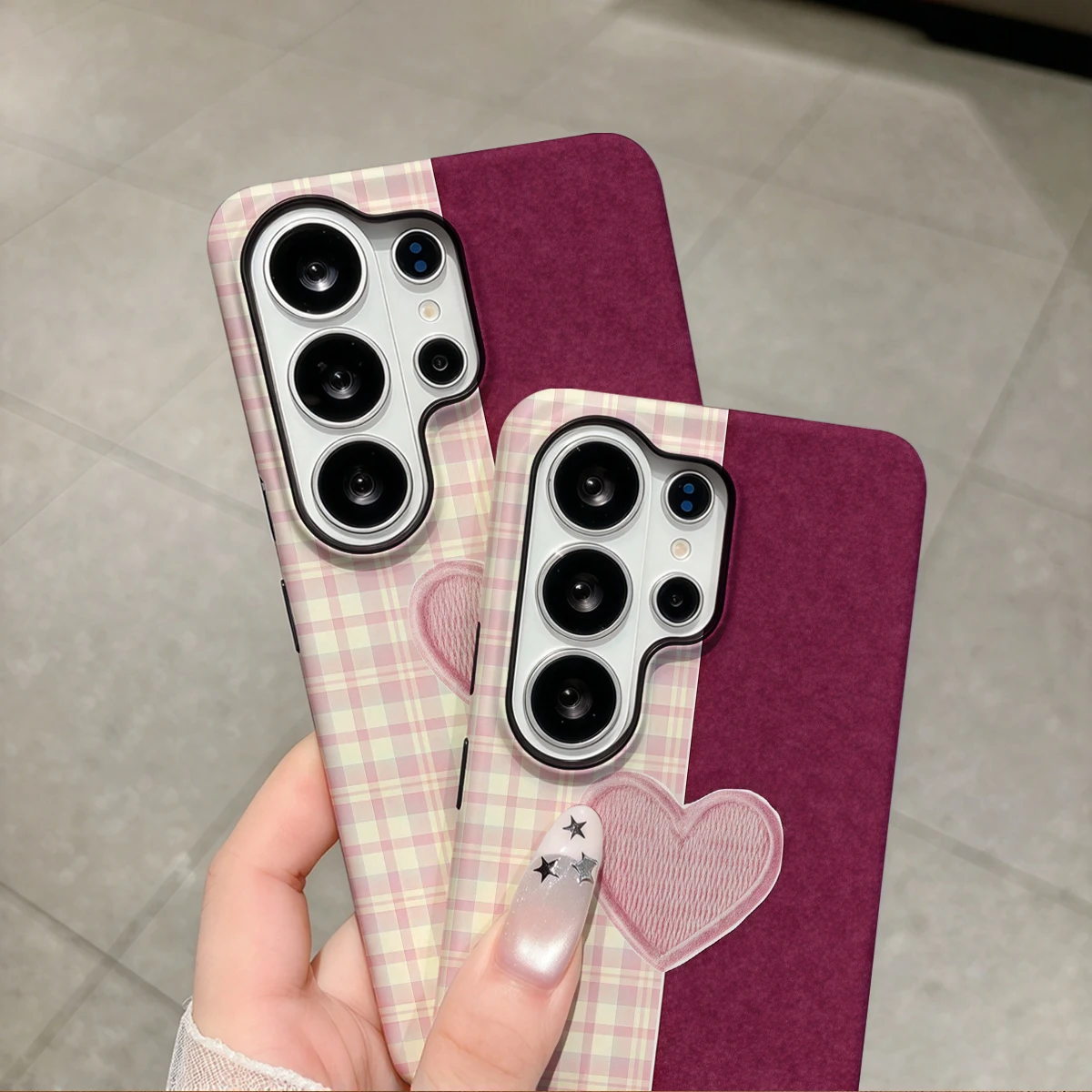 Soft Sweetness Phone Case For Samsung Galaxy S26 S25 Ultra S24 S23 Plus Hard Shock‑Absorption 2-in-1Protective Cover