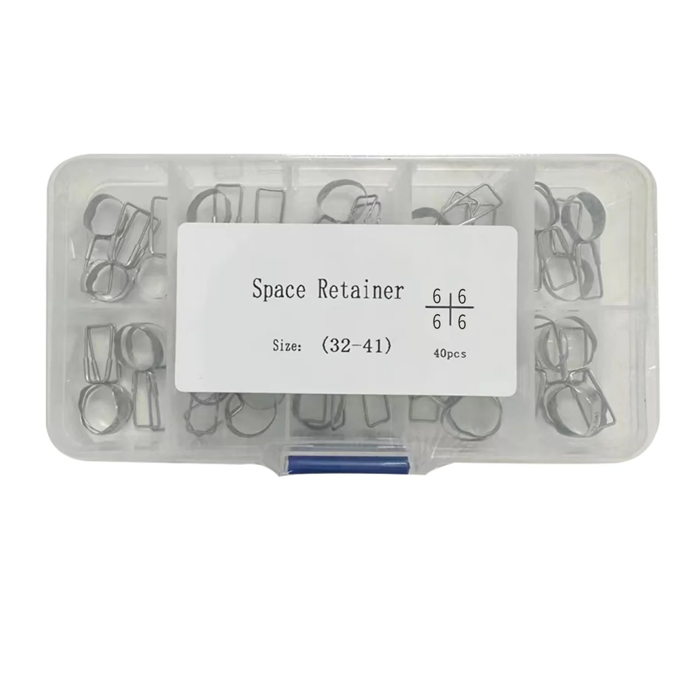 40Pcs/Box DentalS Orthodontic Band and Loop Preformed Space Maintainer Regainer Ortho 1st 2nd Molar 32#-41# Dentistry Material