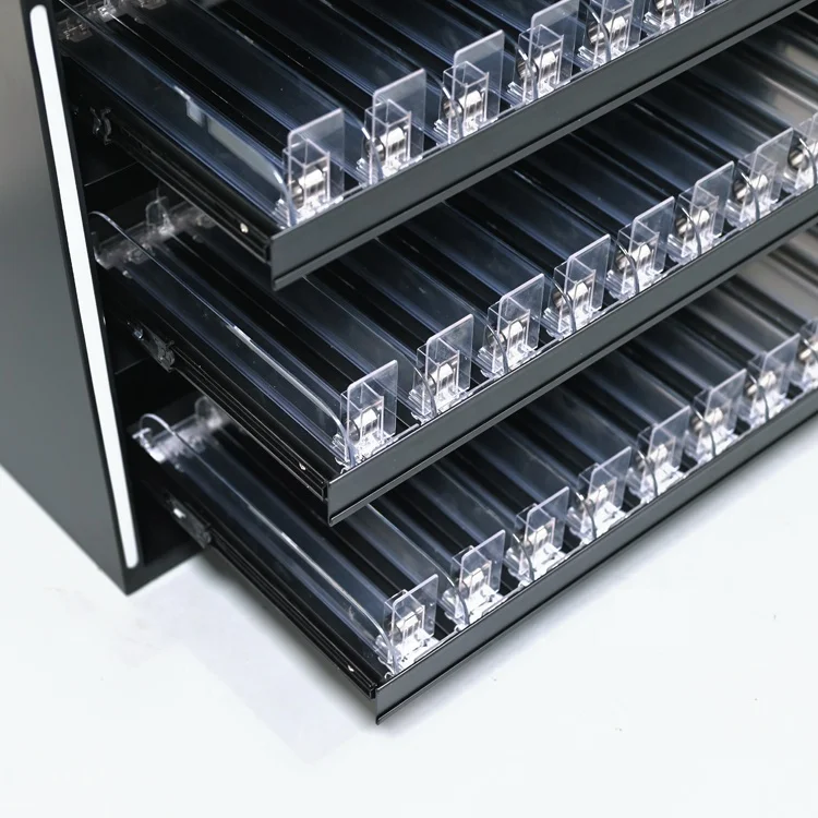 APEX Metal Smoke Display Stand RGB Led Custom Interlock Counter Top Display Shelf for Smoke Shop