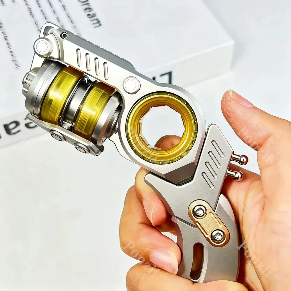 LEPAI EDC مقبض Sinian الذيل سحب لعبة مركبة متعددة الوظائف خدع الإصبع المعدنية EDC يقلب الملحقات ألعاب التململ #2