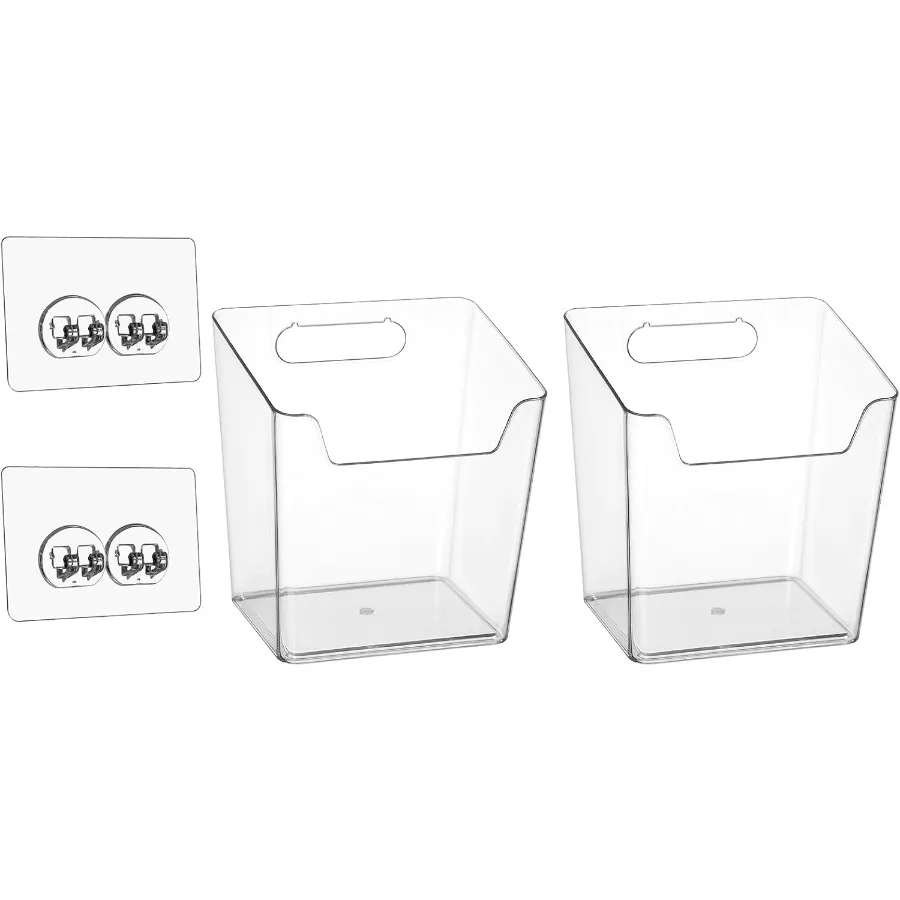 

2 упаковки, органайзер для дверей кухонного шкафа, кладовая, приправа, полка для специй, органайзер, пластиковые контейнеры для хранения, небольшой клейкий настенный поплавок