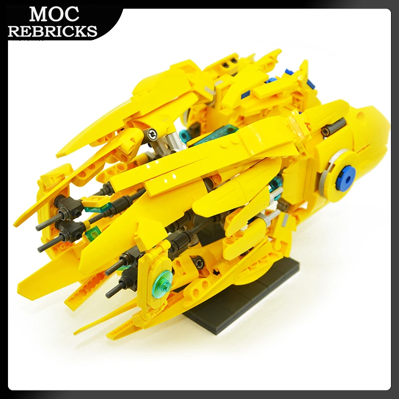 

Fantasy Robot Assemble Airship MOC Mecha Model DIY Small Particle Building Blocks Educational Toys Children Birthday Gifts