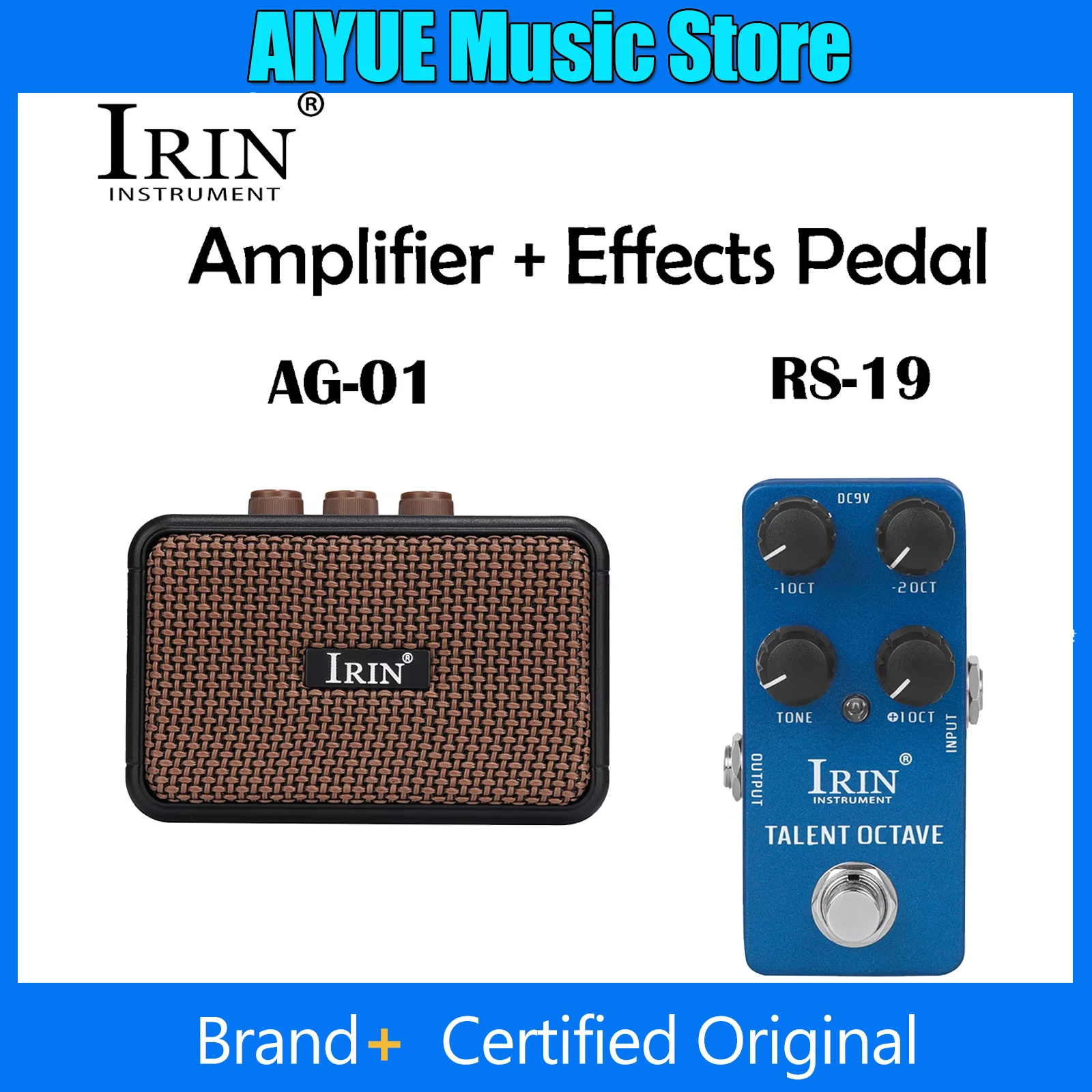 

IRIN RS-19 педаль эффектов для электрогитары с усилителем 2 шт./компл. эффекты TALENT OCTAVE профессиональные детали гитарных инструментов