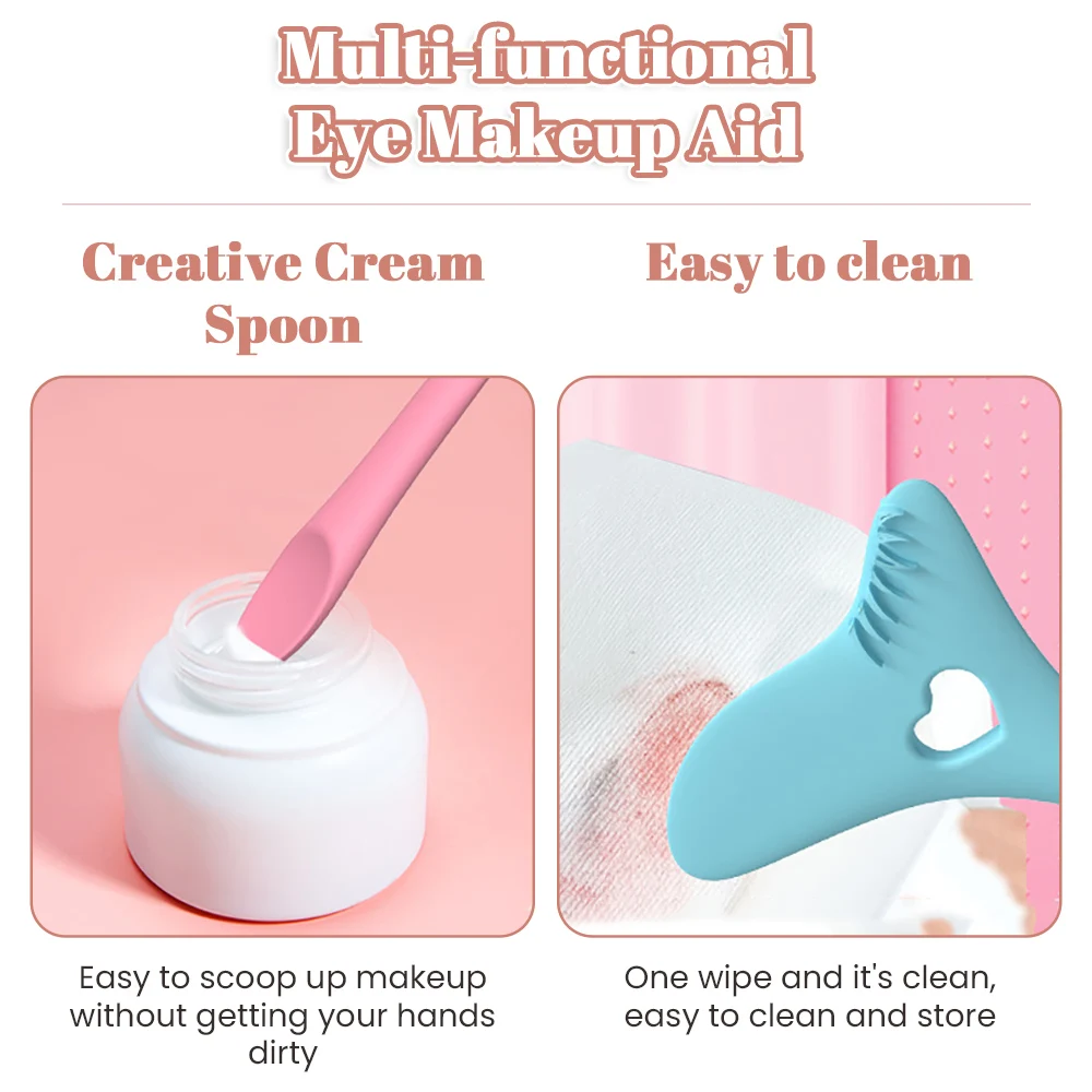 Silicone multifunzionale Face Eyeliner Stencil Wing Tips Eyeliner Aid Drawing rossetto indossando aiuto strumenti di trucco riutilizzabili