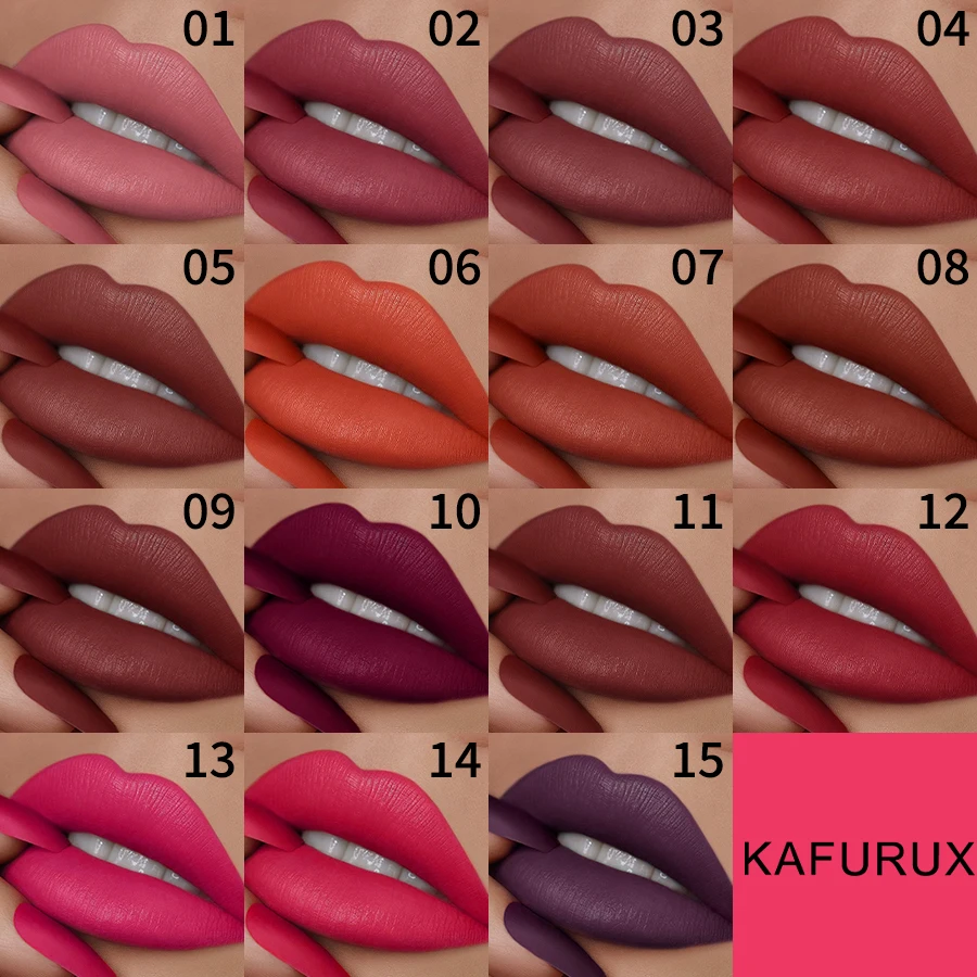 1Pc sexy rossetto rosso opaco penna contorno impermeabile tinta labbra ad alto pigmento smalto per labbra di lunga durata matita per labbra marrone trucco coreano