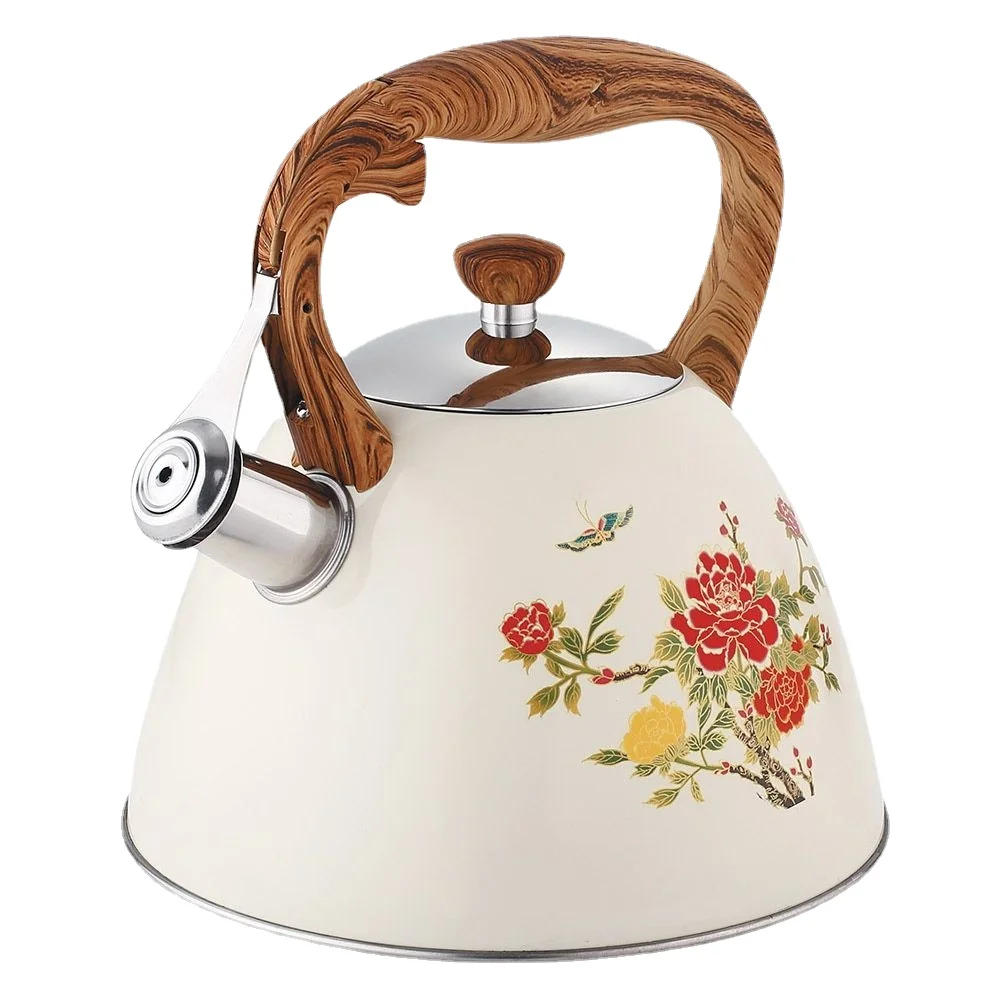 

3L Large Capacity Color-changing Flower Water Kettle for Induction Cooktop and Gas Stove, High-end Export 304 Kettle