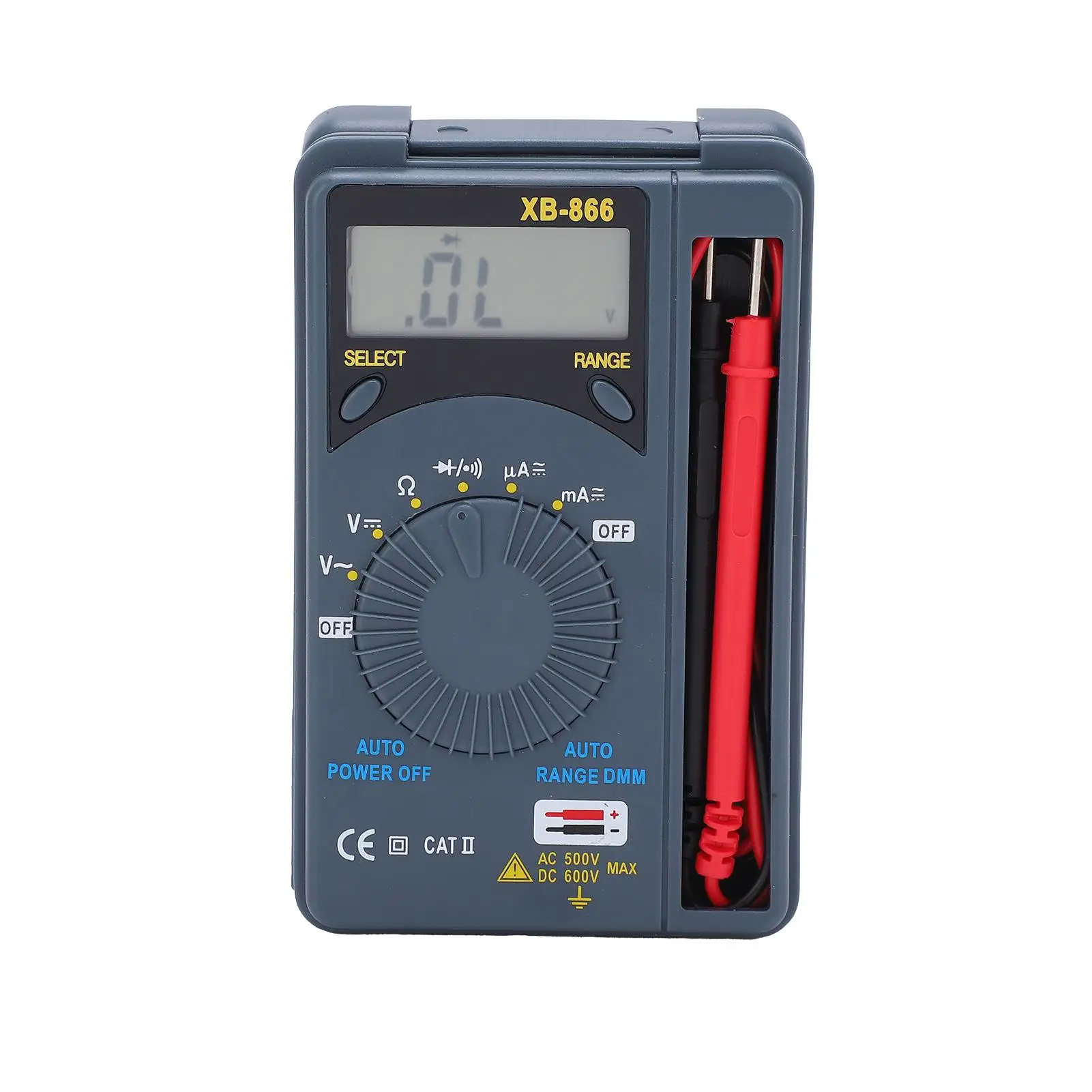 XB866 Portable Digital Multimeter - High-Accuracy, Large-Range Voltmeter & Battery Tester for Versatile Use