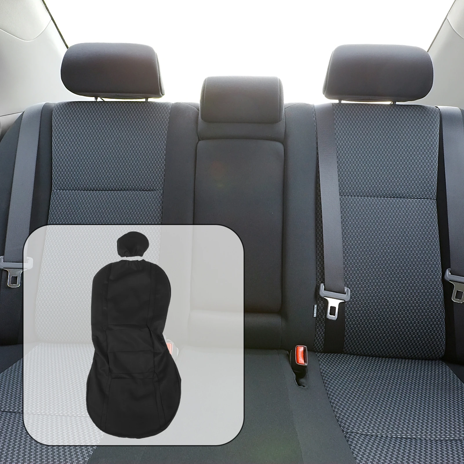 

4 Pcs Universal Car Seat Cover Thicken Wear Resistant Modern Simple Decorative Highlights Auto Accessory Black