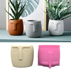 Human Shape Planter Mold Home Decorations Silicone Mould for Flower Pot Concrete Mold DIY Resin Casting Tool