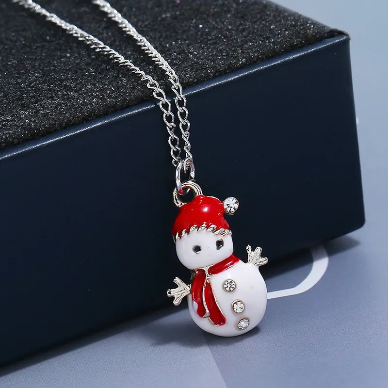 Cartoon Christmas Snowman Earrings Drop Dangle Decoration Costumes Jewelry Women Girls Gift Funny Dainty Earrings