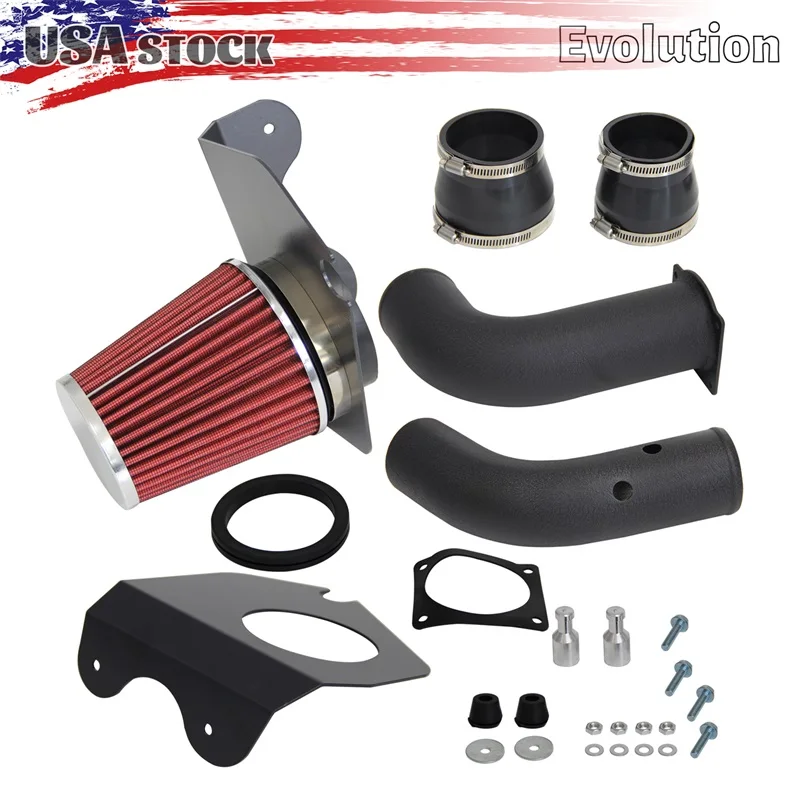 Cold Air Intake Racing System + Filter For 1994-1998 Ford Mustang 3.8L V6 Black