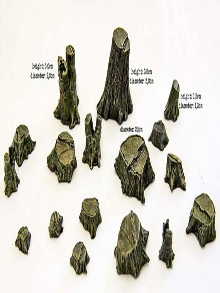 Unassambled 1/35 ancient Tree Trunks Set (include 18 ) Resin figure miniature model kits Unpainted