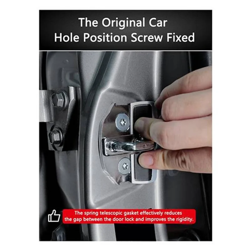 Car TRD Door Lock Buckle Stabilizer Protector Latches Stopper For Toyota Camry RAV4 Sienna Crown Yaris Highlander-A67F