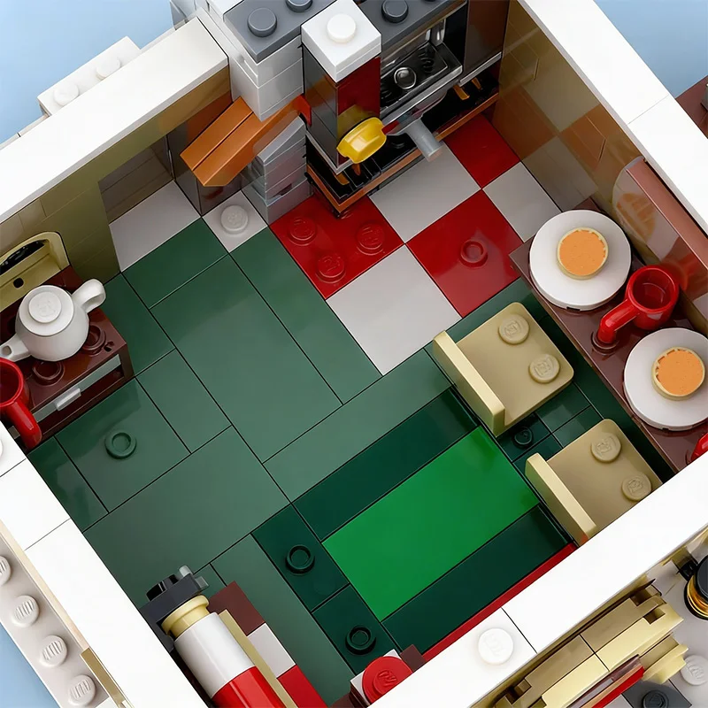 1256-teiliges Modulares Elfen-Clubhaus MOC Anpassbares Modulares Baustein-Set Beliebtes Kreatives DIY-Spielzeug für Jungen Weihnachtsgeschenk