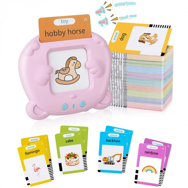 

Portable Early Education Card Machine Baby'S Puzzle Flash Card Insertion Machine Chinese English Early Education Machine