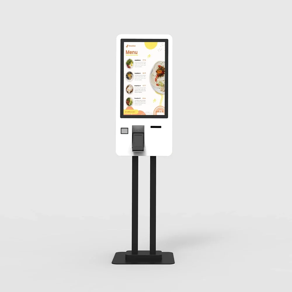 

Order Kiosk Payment Kiosk Interactive Touch Screen Ticketing Payment With RFID Card Reader Fast Food Self Ordering Kiosk