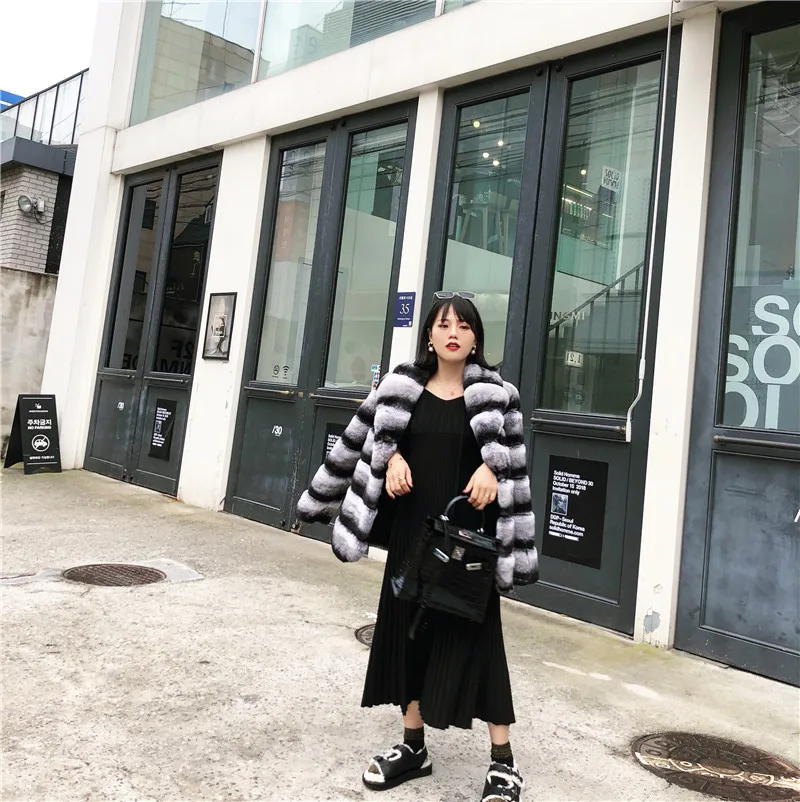 OFTBUY 2022แจ็คเก็ตฤดูหนาวเสื้อขนเฟอร์ Coat ธรรมชาติพู่ขนกระต่ายลำลอง Streetwear แบรนด์หรูเปิดลงปก