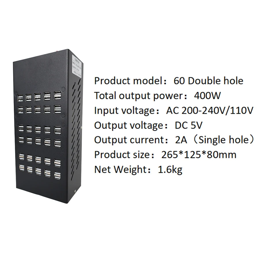 Multi-port Usb Charger 60 Ports Usb Charging Station Mobile Game Studio Desktop Charging Station