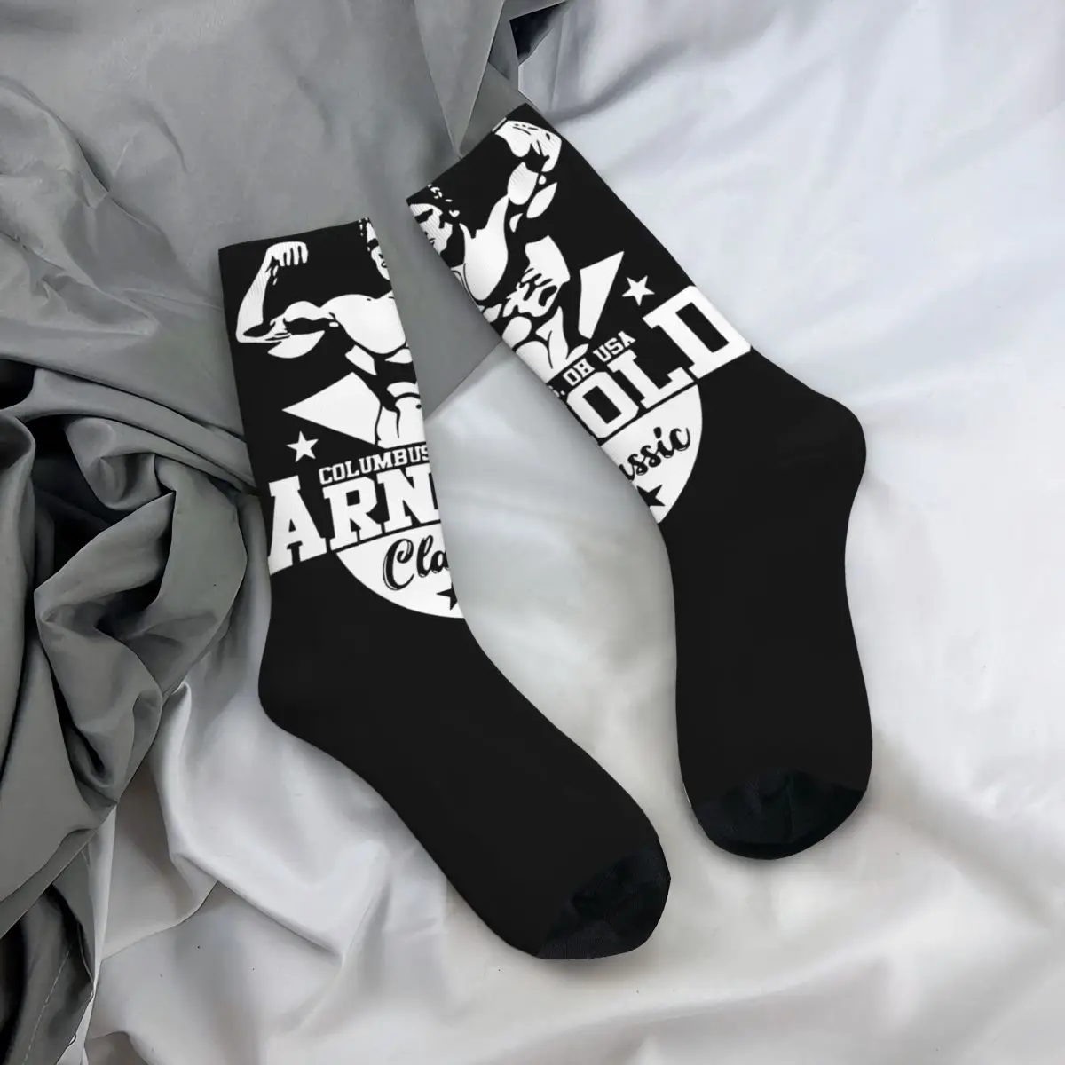 Arnold Schwarzeneggers Stockings Men's fitness Socks Soft Breathable Elegant Socks Autumn Skateboard Anti-Slip Custom Socks