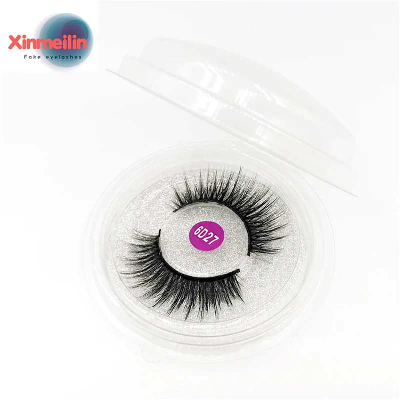 1 Pair 6D Faux Mink Lashes Long Lasting Natural Dramatic Volume Thick False Eyelashes Extension Cheap Makeup Free Shipping Items