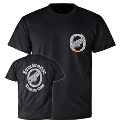 German Army Bundeswehr Paratrooper Loyalty To Loyalty Eagle Badge T-Shirt. Summer Cotton Short Sleeve O-Neck Mens T Shirt New