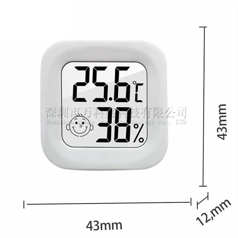

50PCS Mini Thermometer Hygrometer Smiling Face Indoor Vks-60 Baby Room Electronic Hygrometer