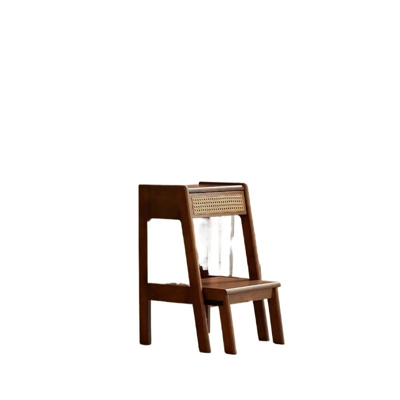 

Solid wood stool, home creative multi-functional shoe stool, living room ladder stool