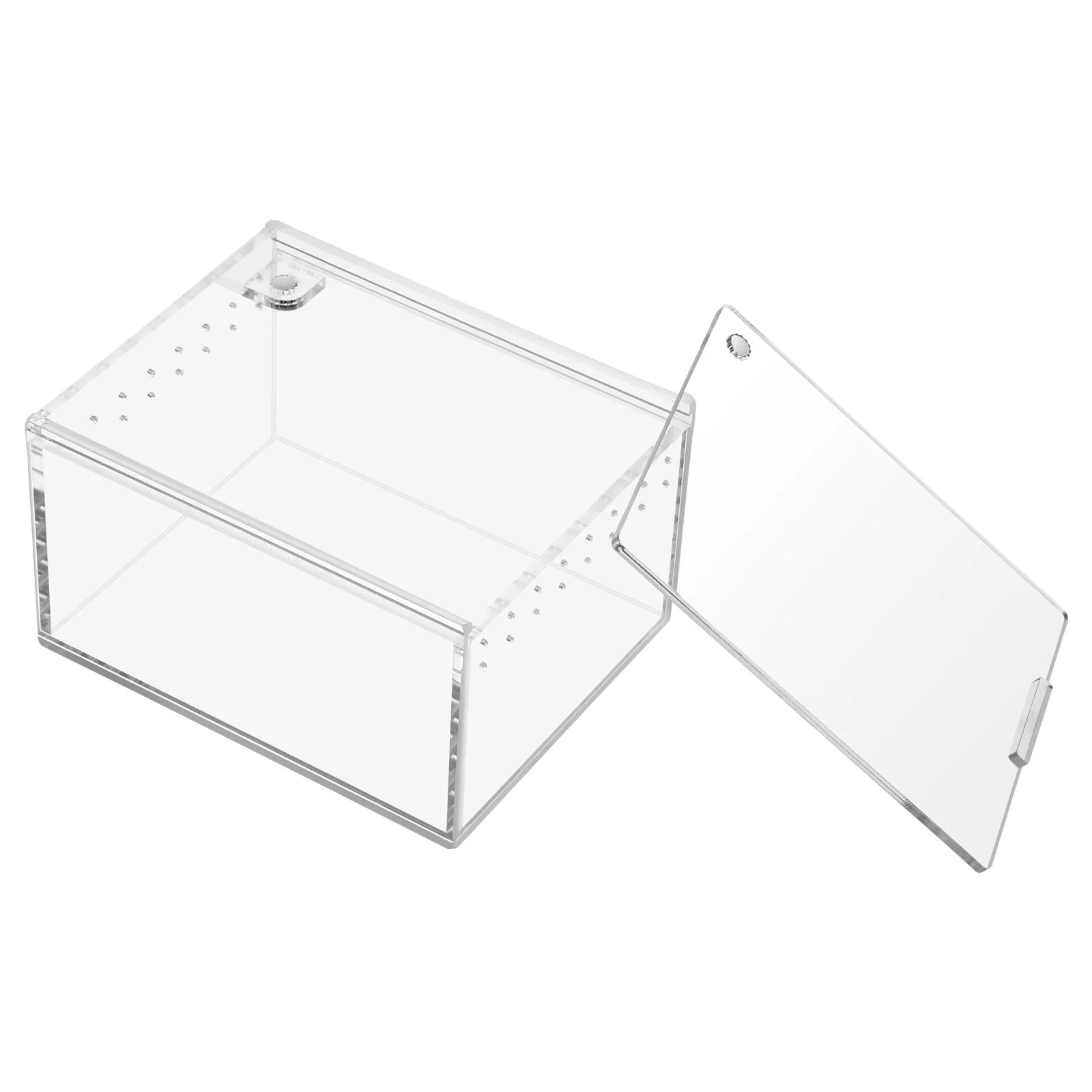 

Snails Container Acrylic Crawling Pet Box Travel Baby Reptisoil Reptile Terrarium Turtle Tank Storage Nest Breeding